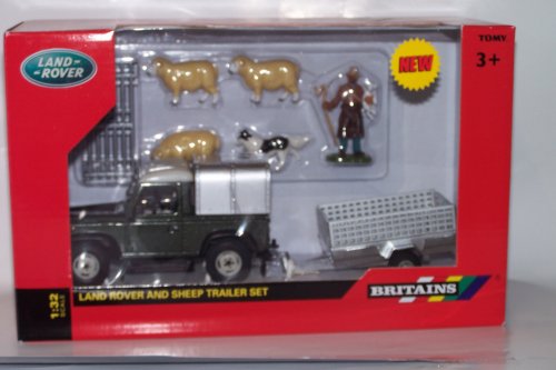 land rover and trailer toy